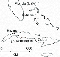 Cubakort med Svinebugten